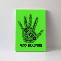 Be Kind #End Bullying Word Art Hand Canvas