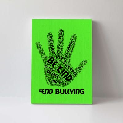 Be Kind #End Bullying Word Art Hand Canvas