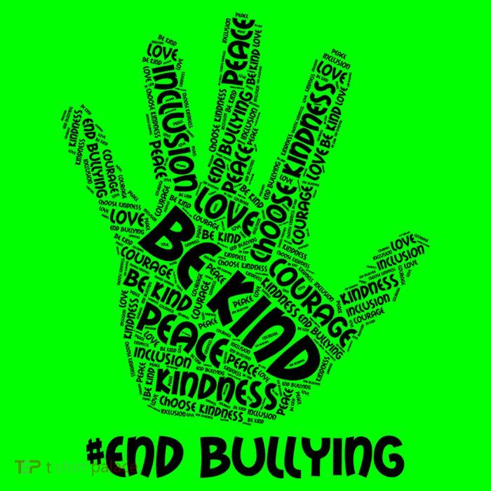 Be Kind #End Bullying Word Art Hand Bag