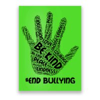 Be Kind #End Bullying Word Art Hand Poster