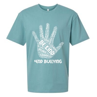 Be Kind #End Bullying Word Art Hand Sueded Cloud Jersey T-Shirt