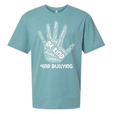 Be Kind #End Bullying Word Art Hand Sueded Cloud Jersey T-Shirt