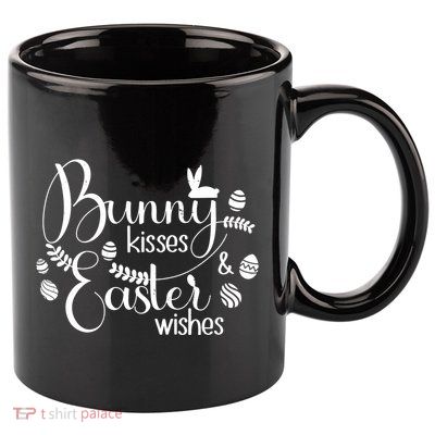 Bunny Kisses Easter Wishes 11oz C Handle Ceramic Mug