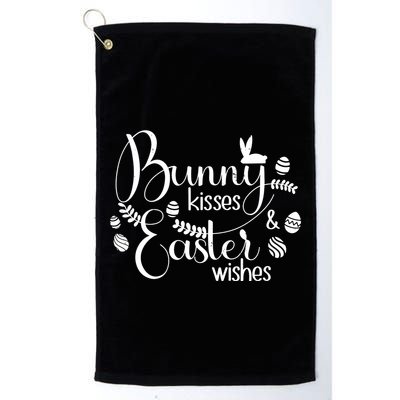 Bunny Kisses Easter Wishes Golf Towel