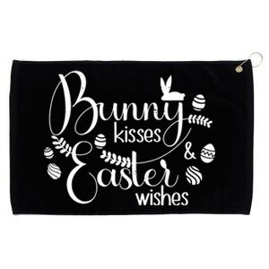 Bunny Kisses Easter Wishes Grommeted Golf Towel