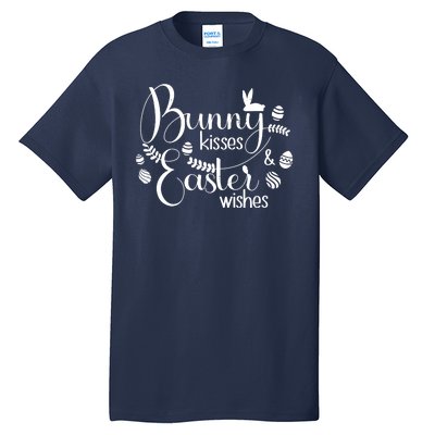 Bunny Kisses Easter Wishes Tall T-Shirt