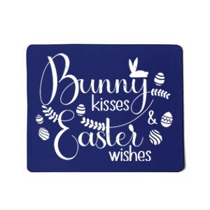 Bunny Kisses Easter Wishes Mousepad