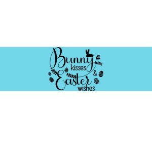 Bunny Kisses Easter Wishes Bumper Sticker