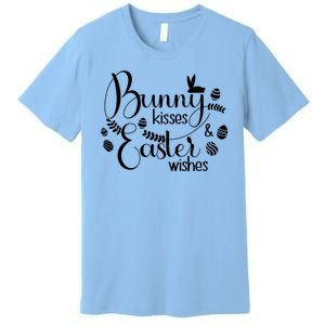 Bunny Kisses Easter Wishes Premium T-Shirt