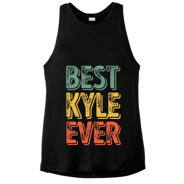Best Kyle Ever Funny Personalized First Name Kyle Ladies PosiCharge Tri-Blend Wicking Tank