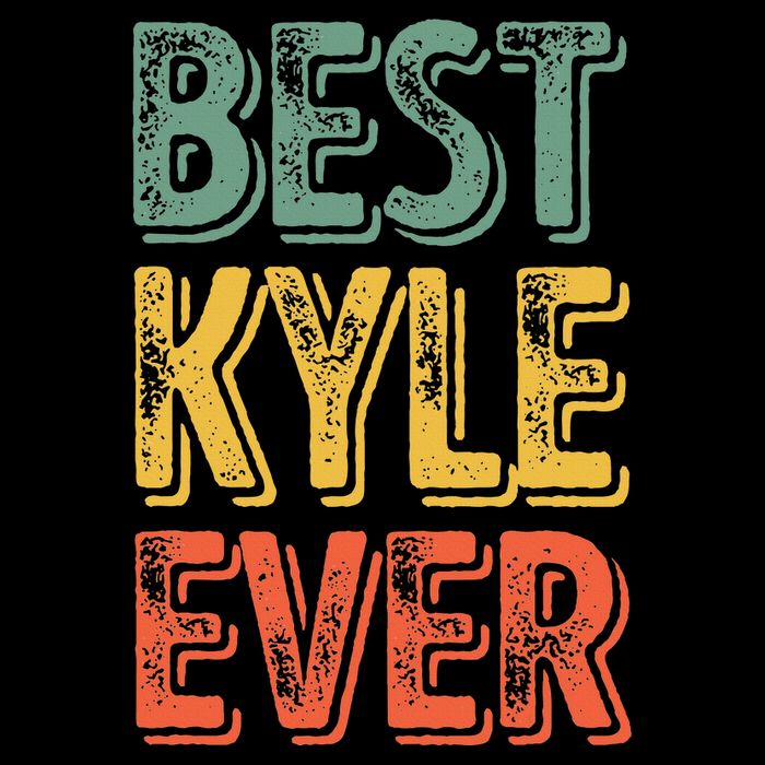 Best Kyle Ever Funny Personalized First Name Kyle Flat Bill Trucker Hat