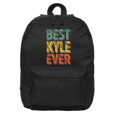 Best Kyle Ever Funny Personalized First Name Kyle 16 in Basic Backpack