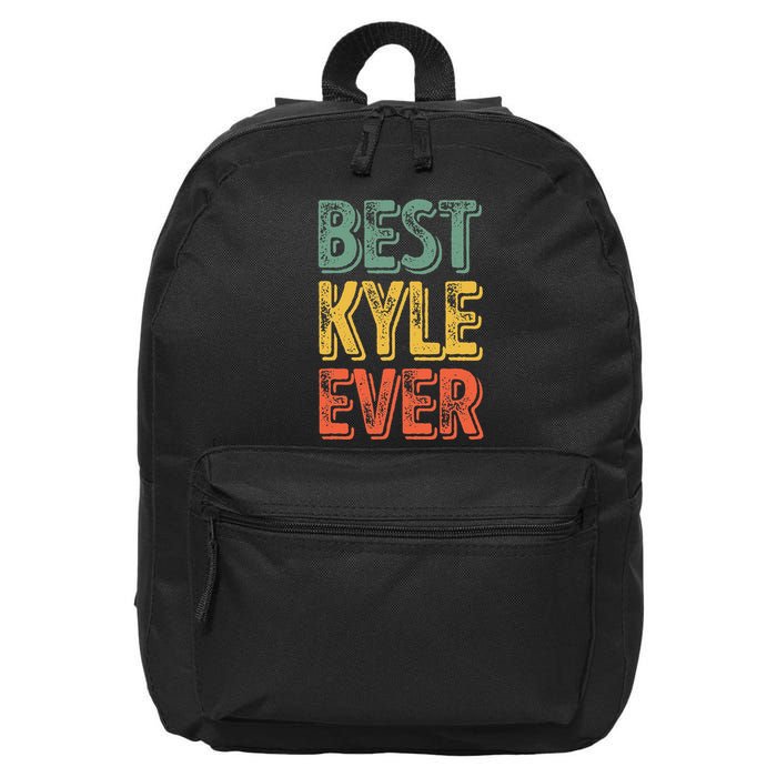 Best Kyle Ever Funny Personalized First Name Kyle 16 in Basic Backpack