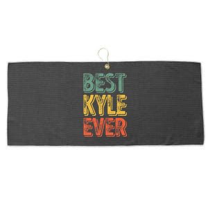 Best Kyle Ever Funny Personalized First Name Kyle Large Microfiber Waffle Golf Towel