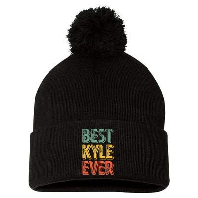 Best Kyle Ever Funny Personalized First Name Kyle Pom Pom 12in Knit Beanie