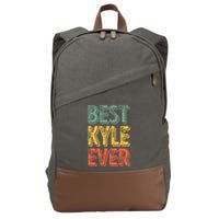 Best Kyle Ever Funny Personalized First Name Kyle Cotton Canvas Backpack