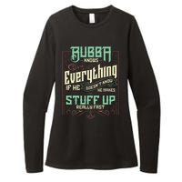 Bubba Knows Everything Funny Bubba Fathers Day Womens CVC Long Sleeve Shirt