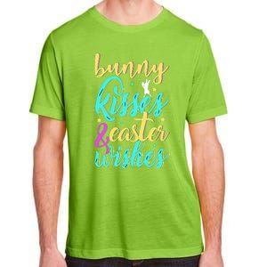 Bunny Kisses Easter Wishes Happy Easter Day Adult ChromaSoft Performance T-Shirt