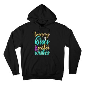 Bunny Kisses Easter Wishes Happy Easter Day Hoodie