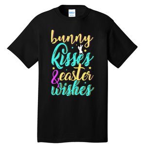 Bunny Kisses Easter Wishes Happy Easter Day Tall T-Shirt