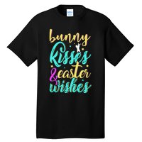 Bunny Kisses Easter Wishes Happy Easter Day Tall T-Shirt