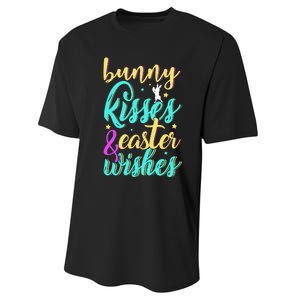 Bunny Kisses Easter Wishes Happy Easter Day Performance Sprint T-Shirt