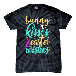 Bunny Kisses Easter Wishes Happy Easter Day Tie-Dye T-Shirt