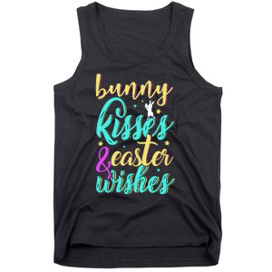 Bunny Kisses Easter Wishes Happy Easter Day Tank Top