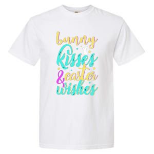 Bunny Kisses Easter Wishes Happy Easter Day Garment-Dyed Heavyweight T-Shirt