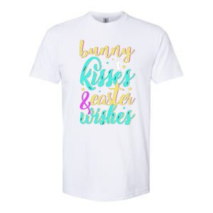 Bunny Kisses Easter Wishes Happy Easter Day Softstyle CVC T-Shirt