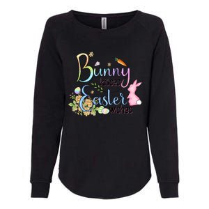 Bunny Kisses Easter Wishes Happy Easter Day Womens California Wash Sweatshirt