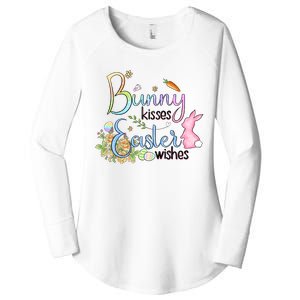 Bunny Kisses Easter Wishes Happy Easter Day Women's Perfect Tri Tunic Long Sleeve Shirt