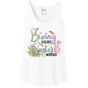 Bunny Kisses Easter Wishes Happy Easter Day Ladies Essential Tank