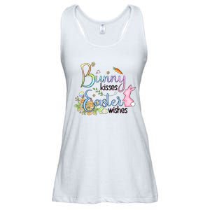 Bunny Kisses Easter Wishes Happy Easter Day Ladies Essential Flowy Tank