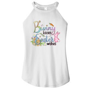 Bunny Kisses Easter Wishes Happy Easter Day Women's Perfect Tri Rocker Tank