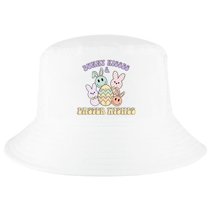 Bunny Kisses Easter Wishes Retro Easter Day Cool Comfort Performance Bucket Hat