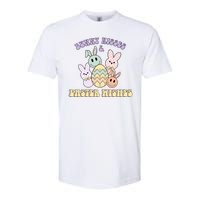 Bunny Kisses Easter Wishes Retro Easter Day Softstyle CVC T-Shirt