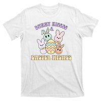 Bunny Kisses Easter Wishes Retro Easter Day T-Shirt