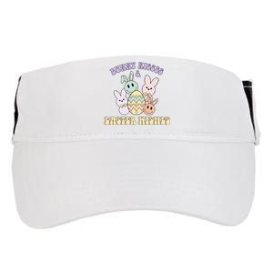 Bunny Kisses Easter Wishes Retro Easter Day Adult Drive Performance Visor