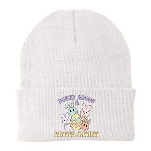 Bunny Kisses Easter Wishes Retro Easter Day Knit Cap Winter Beanie