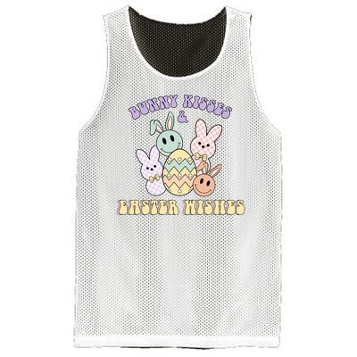 Bunny Kisses Easter Wishes Retro Easter Day Mesh Reversible Basketball Jersey Tank