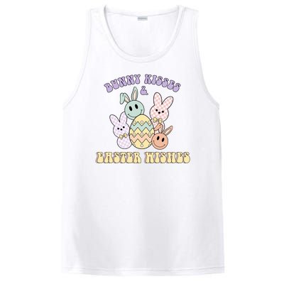 Bunny Kisses Easter Wishes Retro Easter Day PosiCharge Competitor Tank