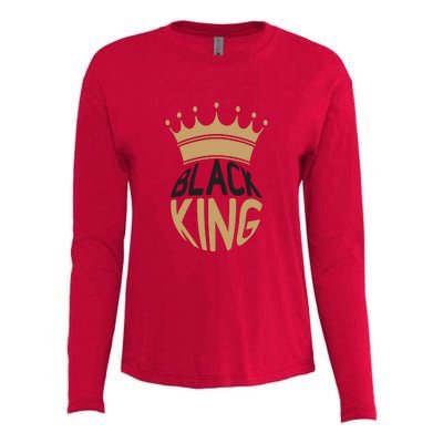 Black King For Black History Month Gift Womens Cotton Relaxed Long Sleeve T-Shirt