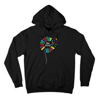 Be Kind Flower Puzzle ASD Autism Awareness Hoodie