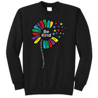 Be Kind Flower Puzzle ASD Autism Awareness Sweatshirt