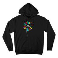 Be Kind Flower Puzzle ASD Autism Awareness Tall Hoodie