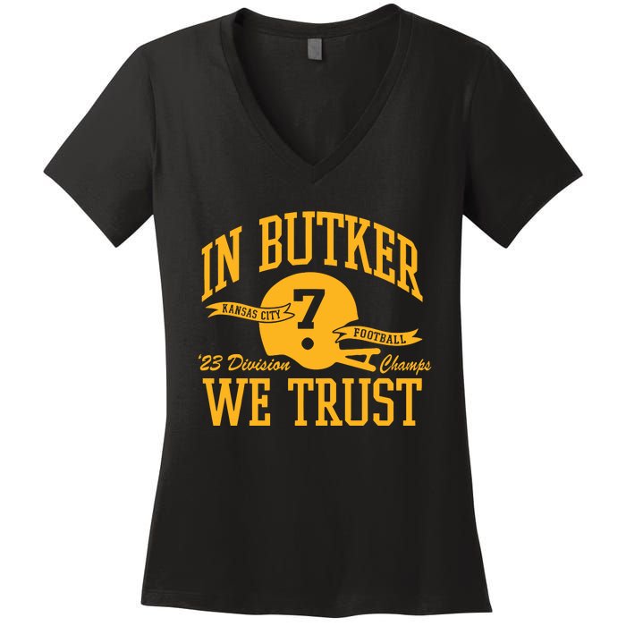 Butker Kc Football Women's V-Neck T-Shirt