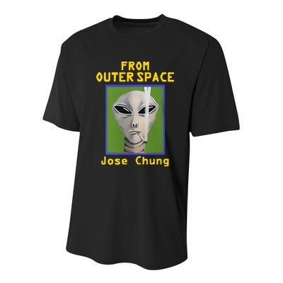Brian Kemm From Outer Space Jose Chung Youth Performance Sprint T-Shirt