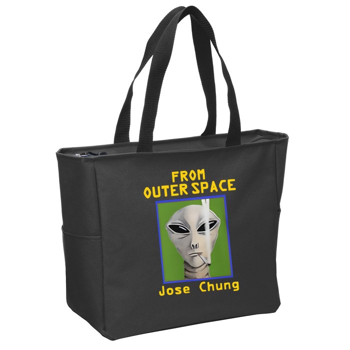 Brian Kemm From Outer Space Jose Chung Zip Tote Bag