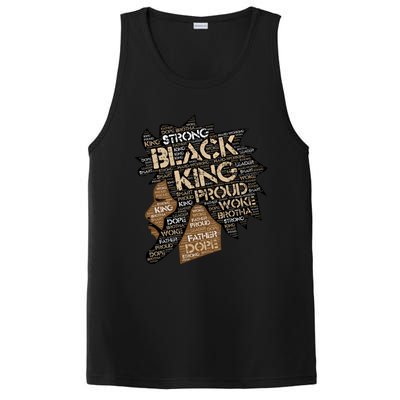 Black King / / Father Words In Hair Locs Afro Funny Gift PosiCharge Competitor Tank